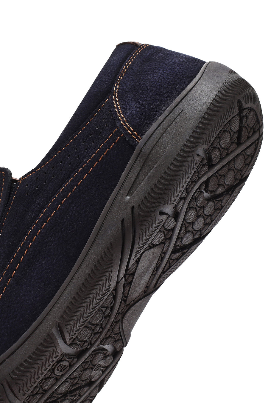 Erkek Lacivert Nubuk Deri Casual Loafer