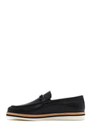 Erkek Siyah Deri Casual Loafer | Derimod