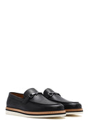 Erkek Siyah Deri Casual Loafer | Derimod