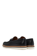 Erkek Siyah Deri Casual Loafer | Derimod