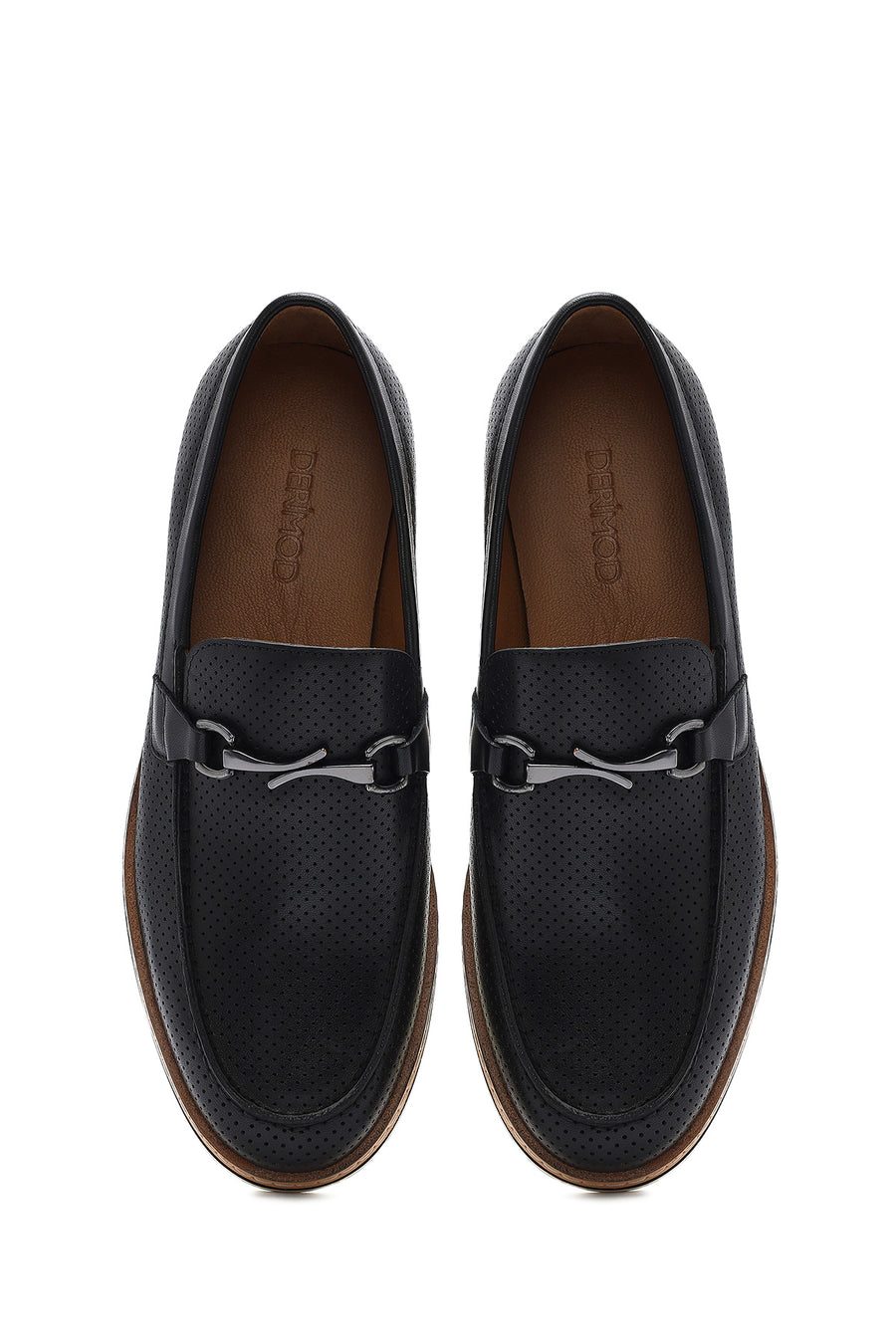 Erkek Siyah Deri Casual Loafer