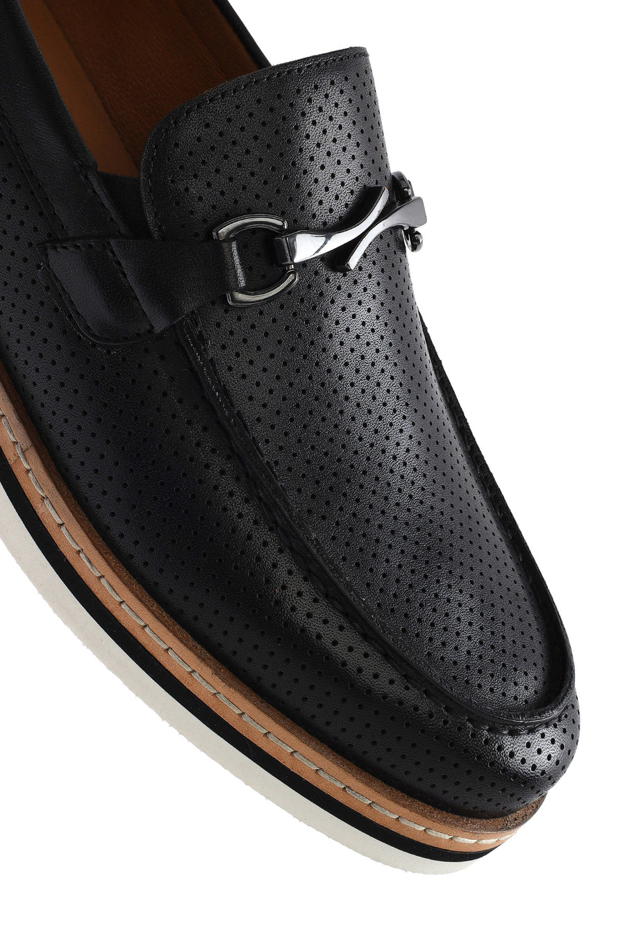 Erkek Siyah Deri Casual Loafer