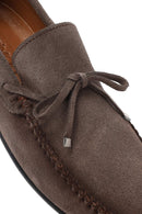 Erkek Vizon Süet Deri Casual Loafer | Derimod