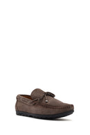 Erkek Vizon Süet Deri Casual Loafer | Derimod