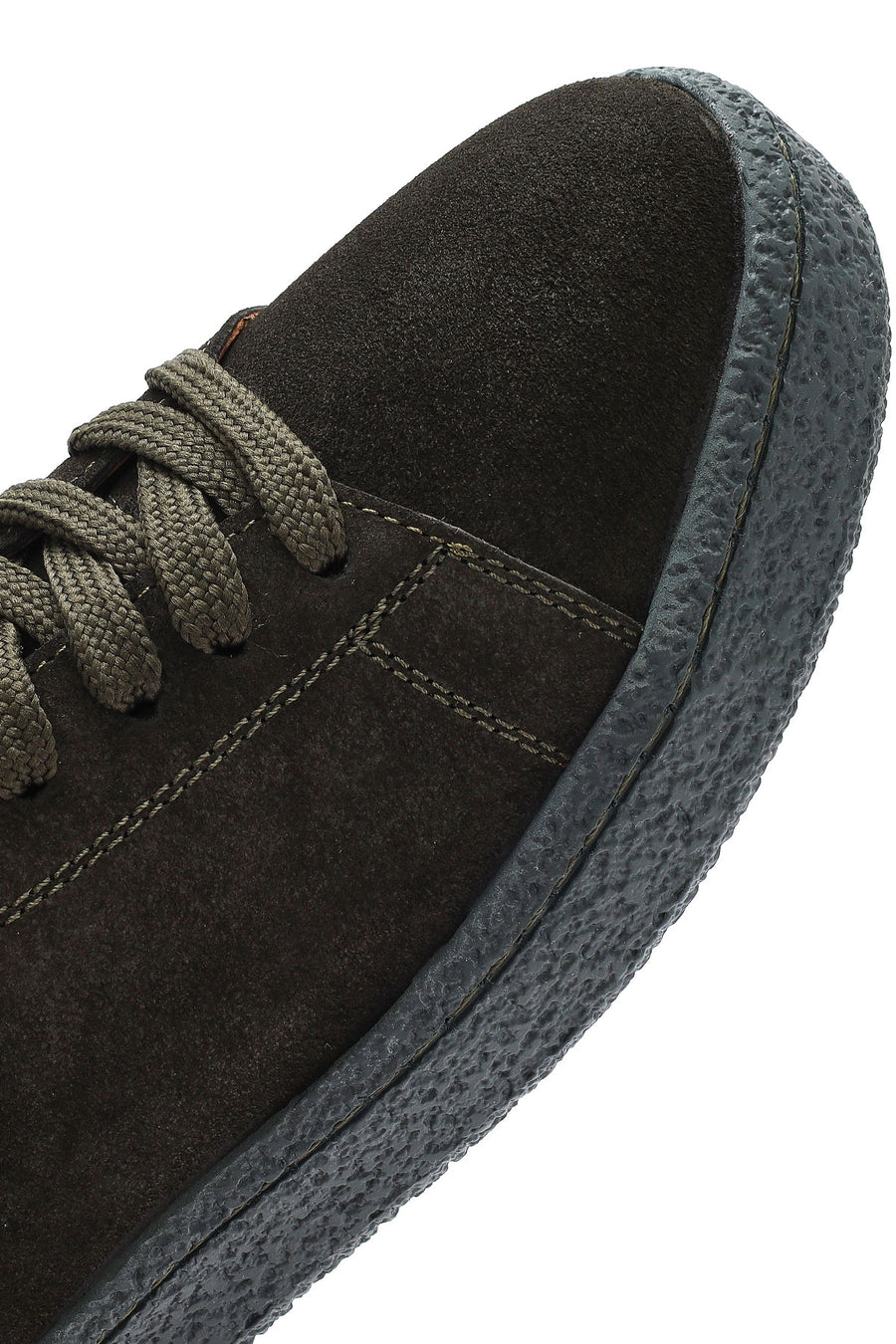 Erkek Haki Bağcıklı Süet Deri Sneaker