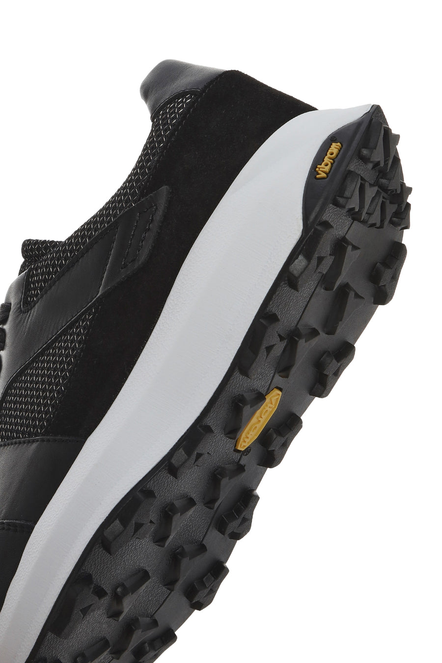 Erkek Siyah Bağcıklı Kalın Tabanlı Deri Sneaker