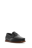 Erkek Siyah Deri Casual Loafer | Derimod
