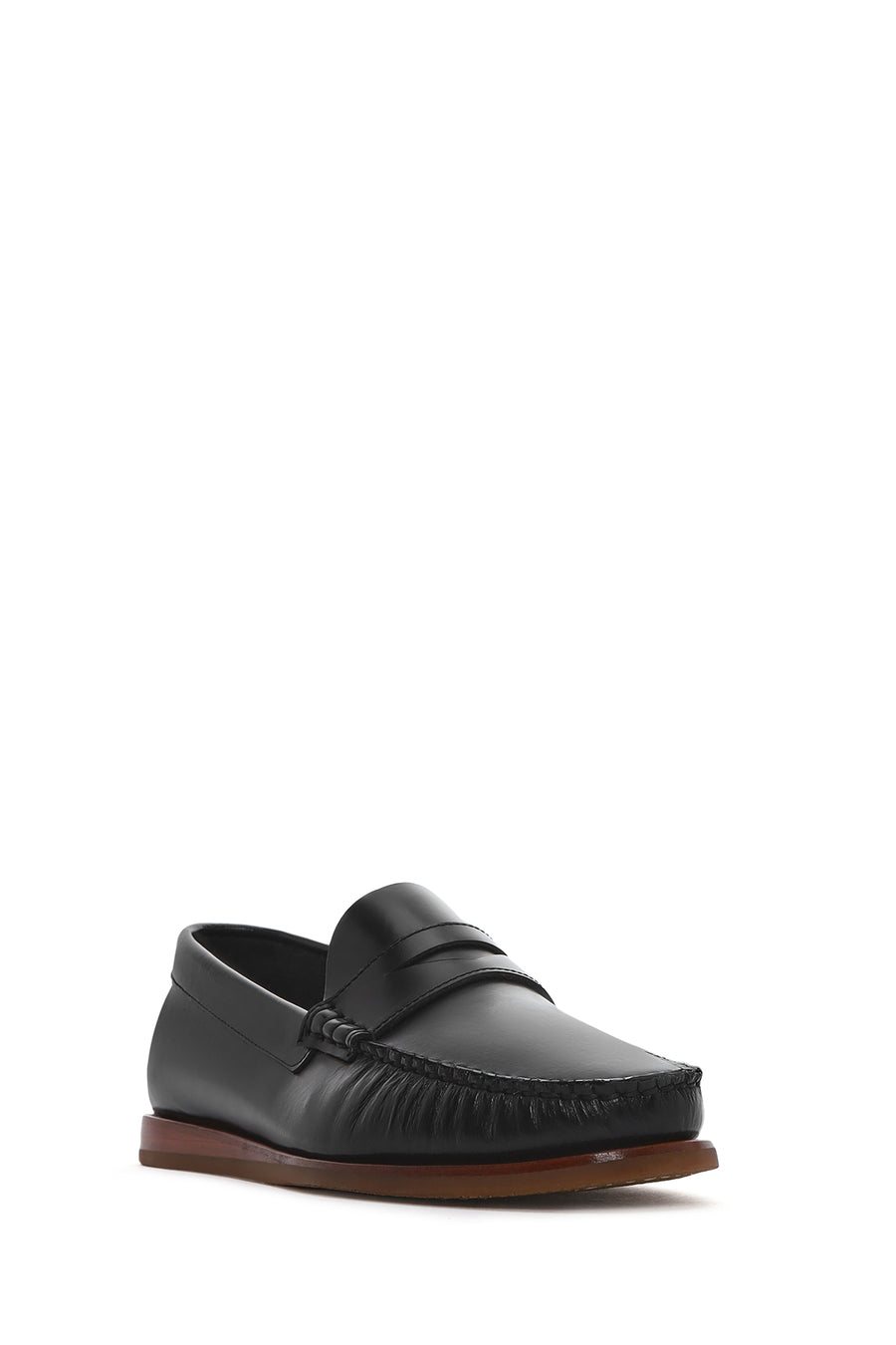Erkek Siyah Deri Casual Loafer
