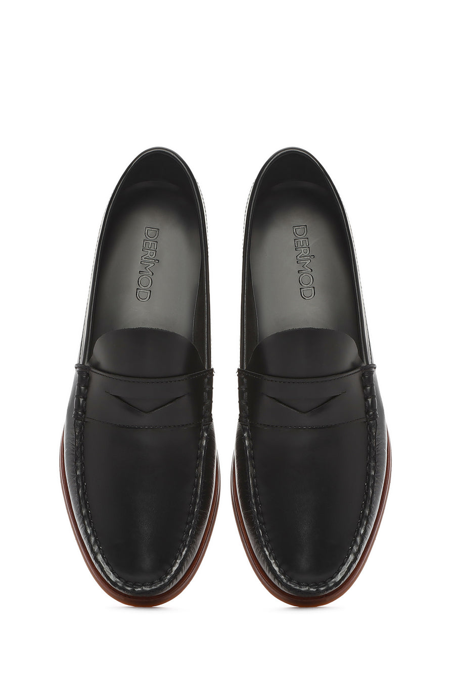 Erkek Siyah Deri Casual Loafer