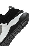 Erkek Siyah Bağcıklı Kalın Tabanlı Deri Sneaker | Derimod