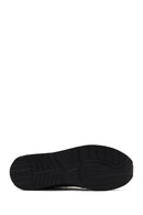 Erkek Gri Bağcıklı Deri Casual Sneaker | Derimod