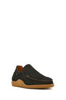 Erkek Siyah Nubuk Deri Casual Loafer | Derimod