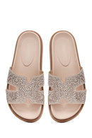 Kadın Pembe Taşlı Terlik | Derimod