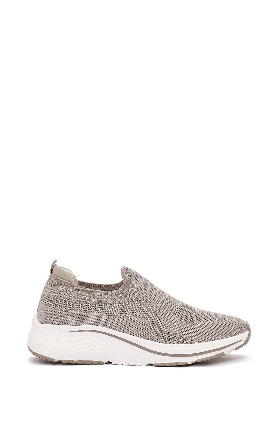 Derimod Zero Kadın Bej Kalın Tabanlı Kumaş Sneaker 25SFE49536F | Derimod