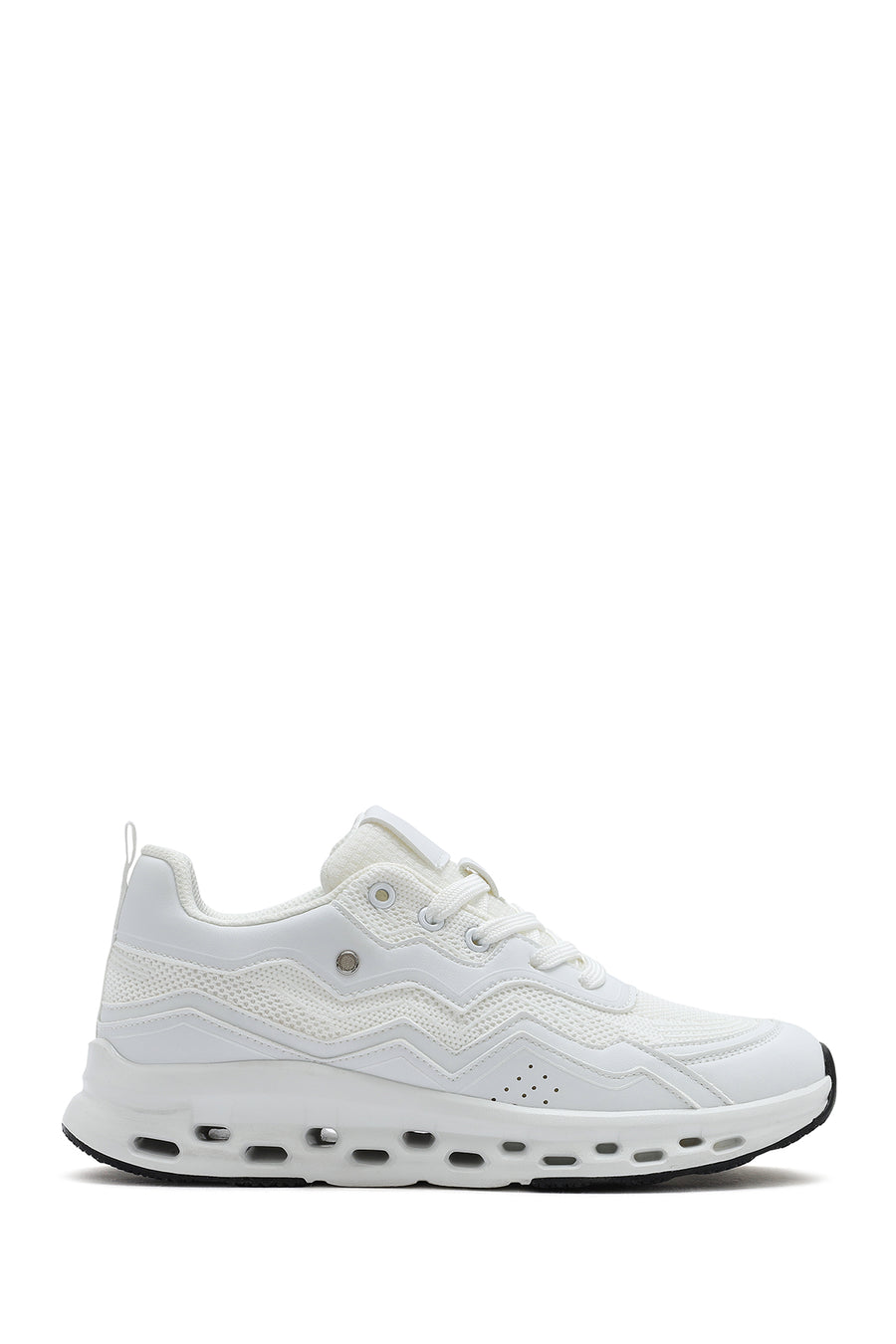 Woman White Lace-up Chunky Sneaker 25SFE495714 | Derimod