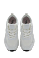 Woman White Lace-up Chunky Sneaker | Derimod