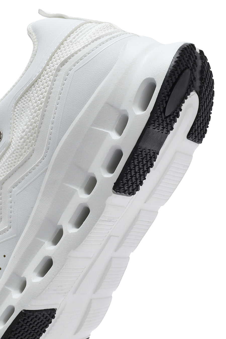 Woman White Lace-up Chunky Sneaker