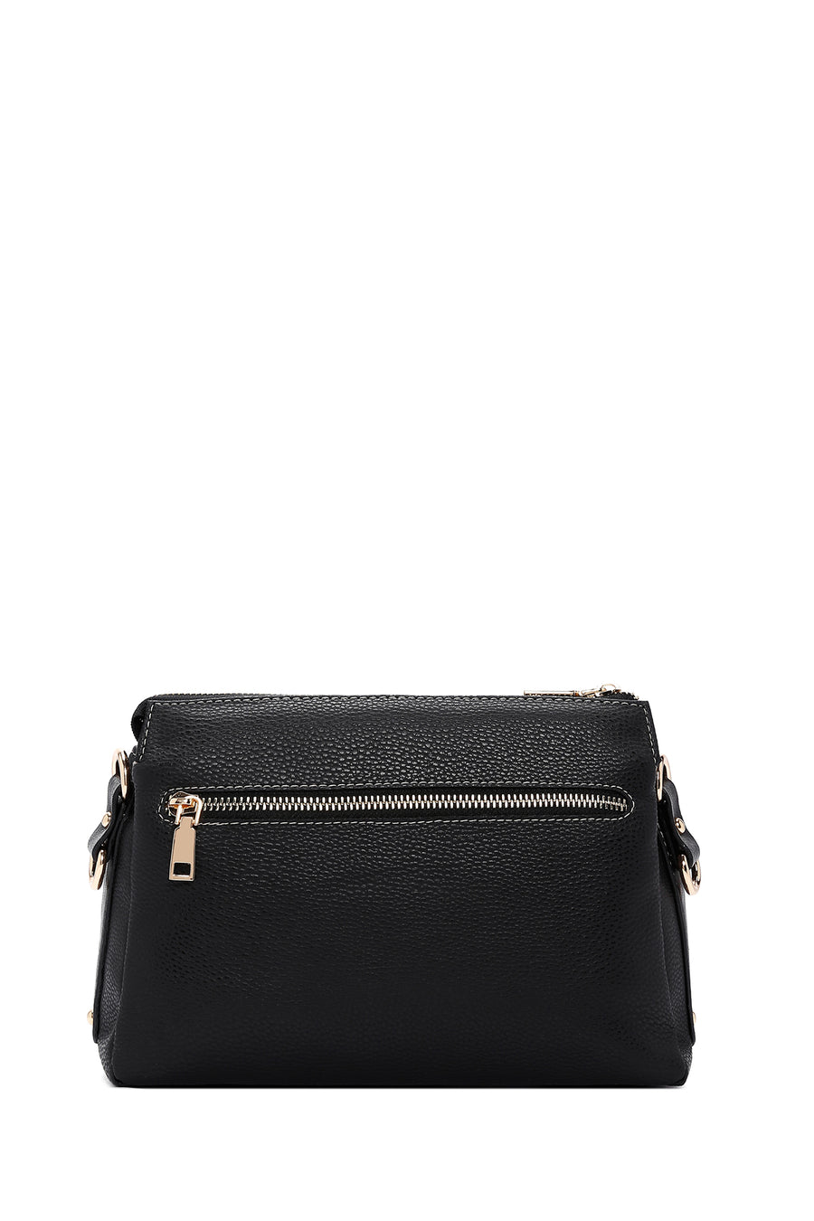 Women's Black Long Strapped Crocodile Crossbody Bag