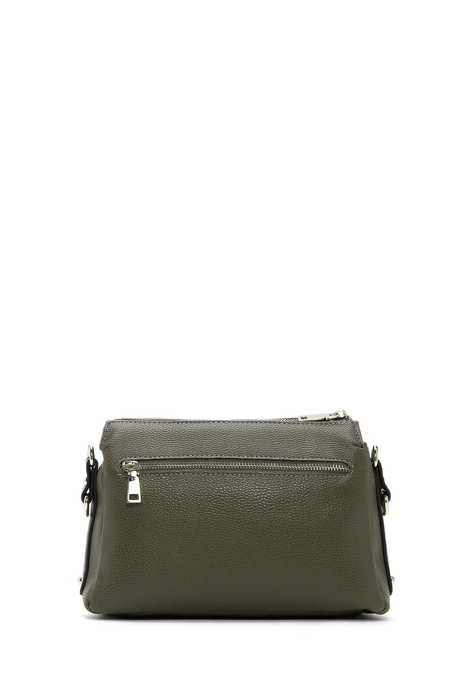 Women's Khaki Long Strap Crocodile Crossbody Bag