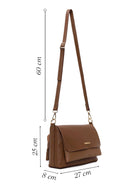 Woman Brown Long Strap Crossbody Bag | Derimod