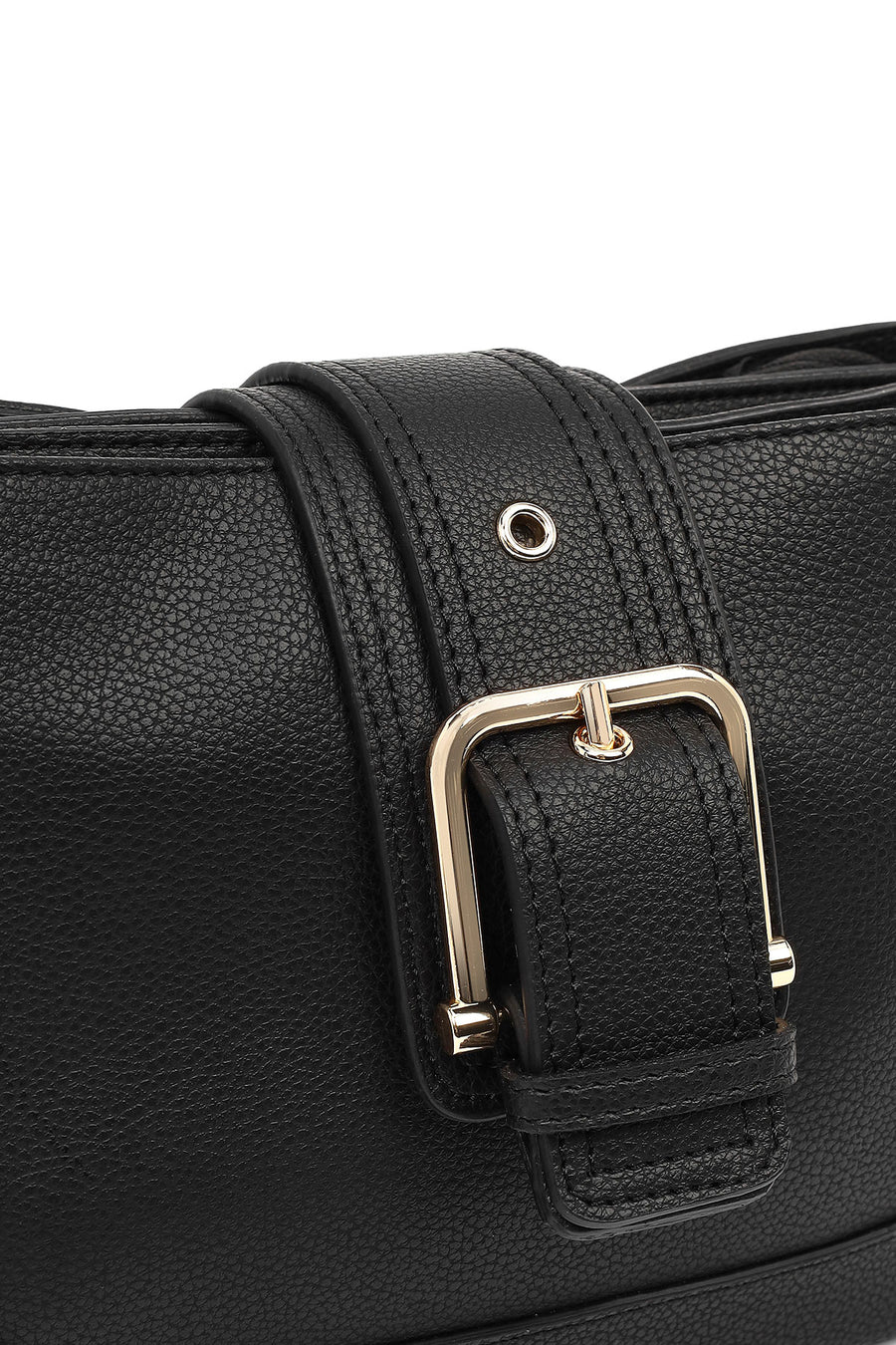 Women's Black Long Strap Crossbody Bag