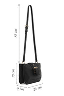 Women's Black Long Strap Crossbody Bag | Derimod