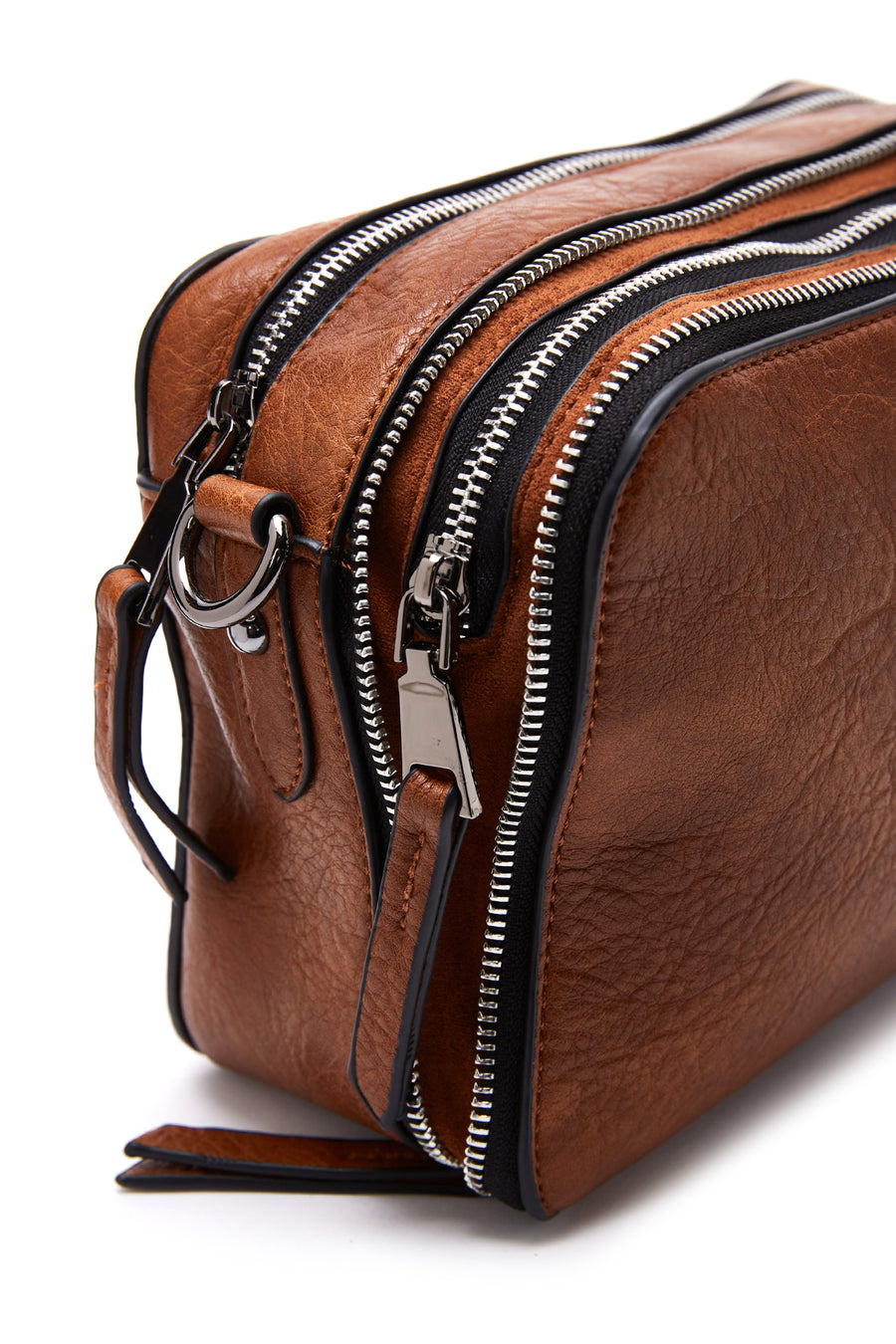 Women's Tan Long Strap Crossbody Bag