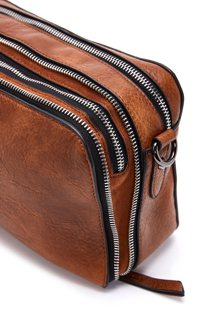 Women's Tan Long Strap Crossbody Bag
