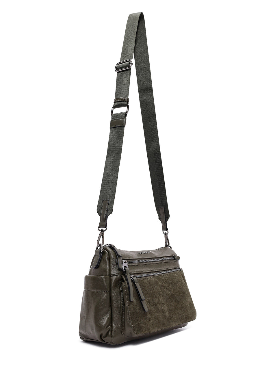 Women's Green Long Strapped Crossbody Bag