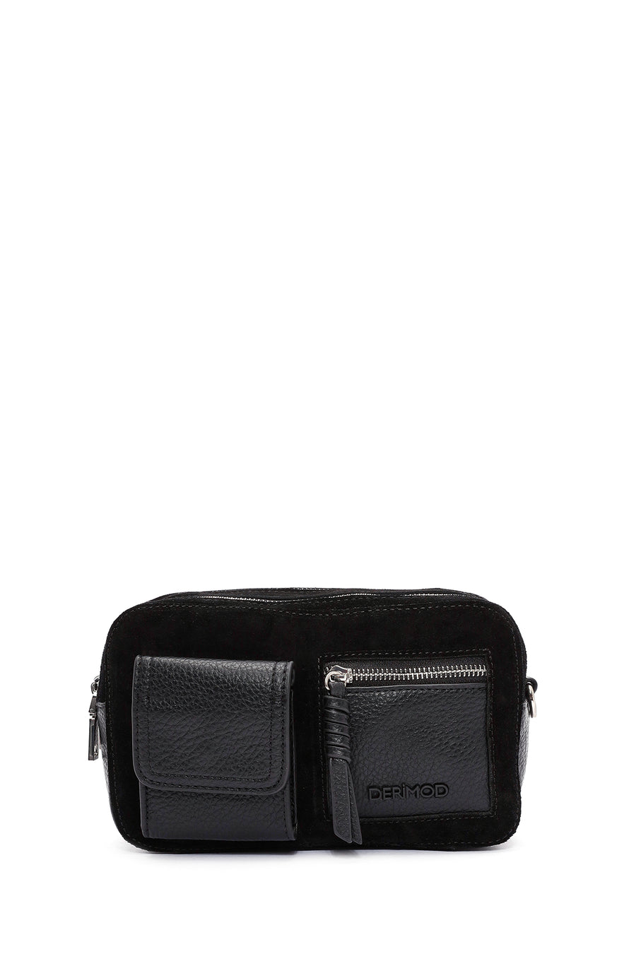 Women's Black Long Strapped Crossbody Bag
