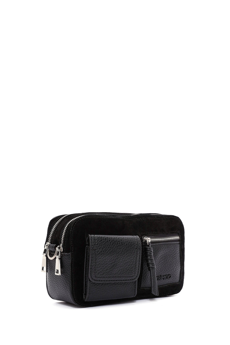 Women's Black Long Strapped Crossbody Bag