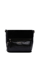 Women's Black Long Strapped Printed Crossbody Bag | Derimod
