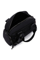Women's Black Long Strap Fabric Sleeve Bag with Accessory Details | Derimod