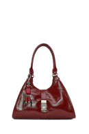 Women's Burgundy Charm Shoulder Bag | Derimod