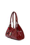 Women's Burgundy Charm Shoulder Bag | Derimod