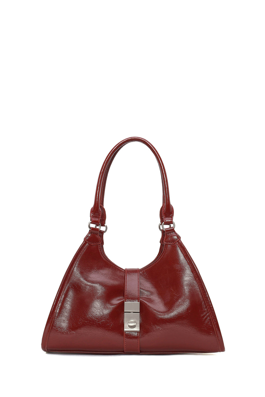 Women's Burgundy Charm Shoulder Bag