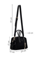 Kadın Siyah Uzun Askılı Süet Kol Çantası | Derimod