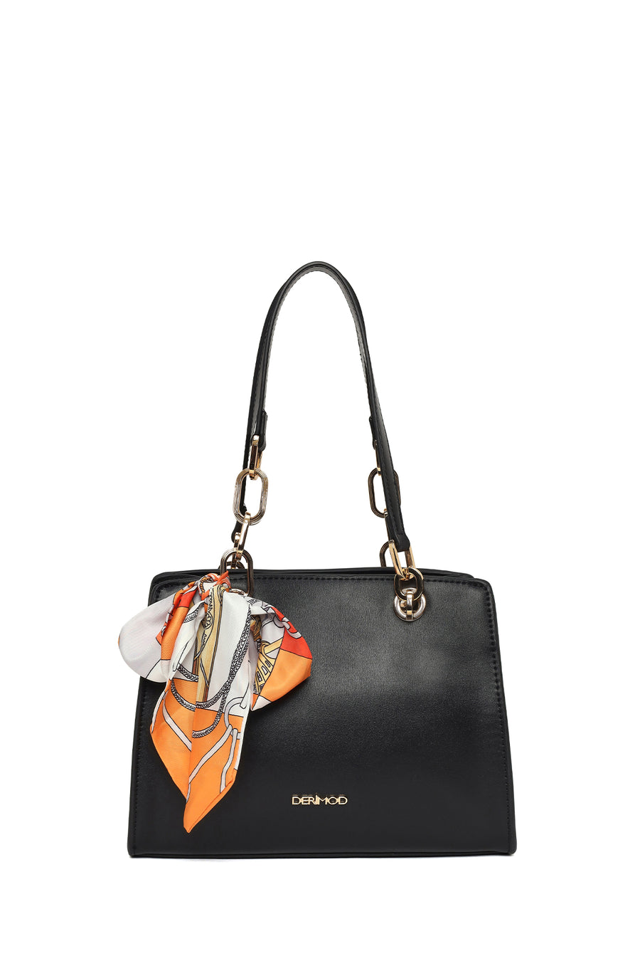 Women's Black Classic Shoulder Bag with Accessories 25WBD254918 | Derimod