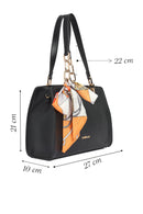 Women's Black Classic Shoulder Bag with Accessories | Derimod