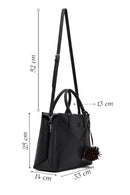 Women's Black Long Strapped Accessorized Shoulder Bag | Derimod
