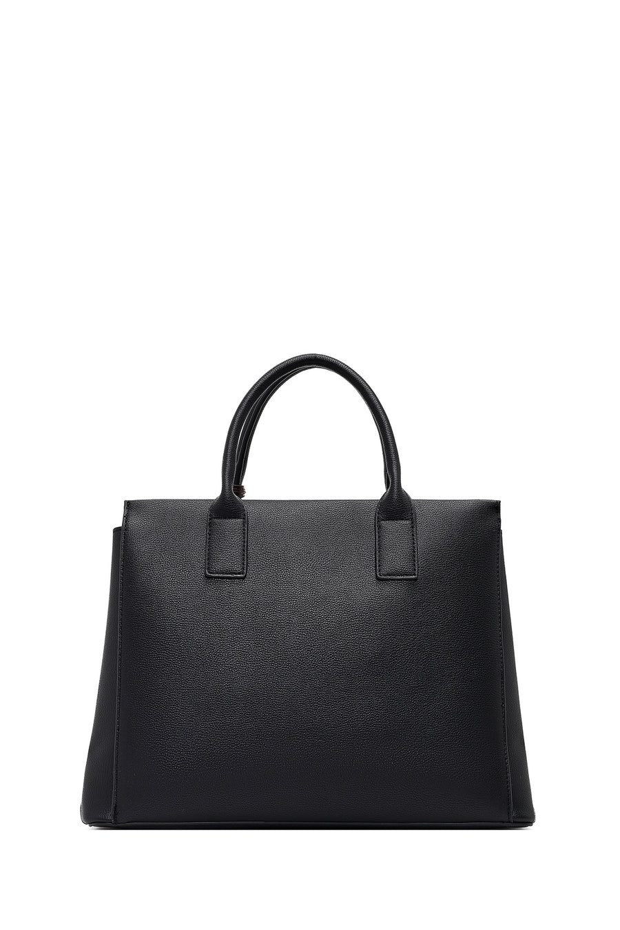 Women's Black Long Strapped Accessorized Shoulder Bag