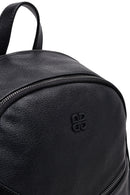 Women's Black Backpack with Accessories | Derimod