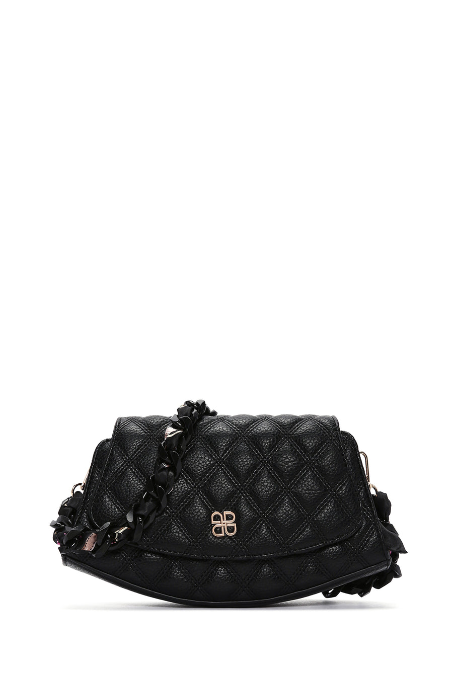 Women's Black Long Chain Strap Quilted Mini Shoulder Bag 25WBD2617KP | Derimod
