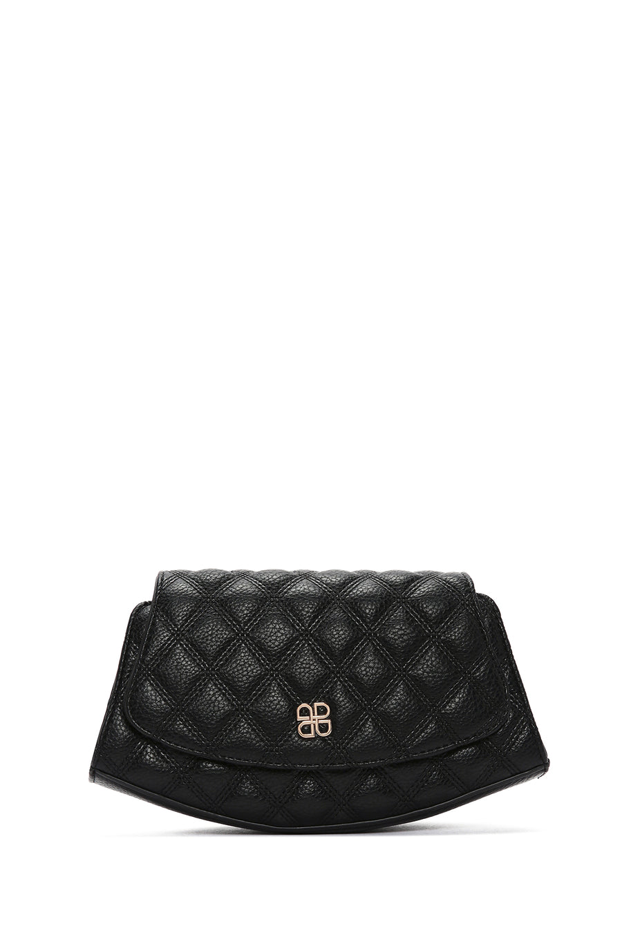 Women's Black Long Chain Strap Quilted Mini Shoulder Bag