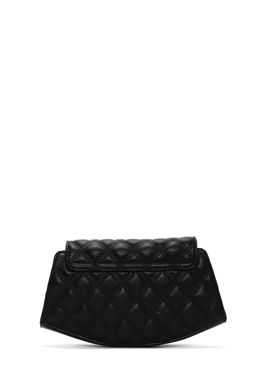Women's Black Long Chain Strap Quilted Mini Shoulder Bag