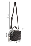 Women's Black Long Strapped Quilted Crossbody Bag | Derimod