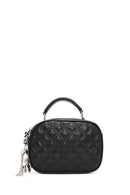 Women's Black Long Strapped Quilted Crossbody Bag | Derimod