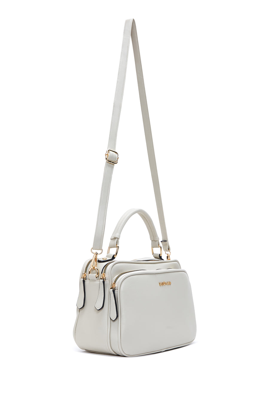 Women's Gray Long Strap Crossbody Bag