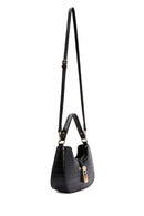 Women's Black Long Strap Crocodile Sleeve Bag | Derimod