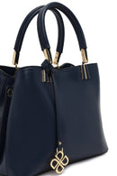 Women's Navy Blue Long Strap Accessory Detailed Shoulder Bag | Derimod
